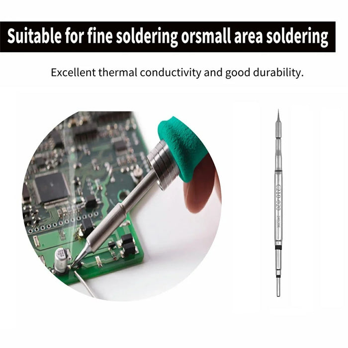 JBC C210 Soldering Iron Tip Integrated Heating Core for Precision Electronics Soldering - C210-002H Pointed Tip - 2
