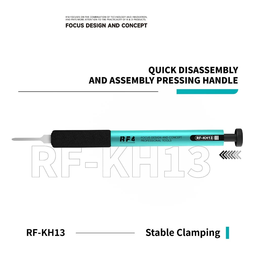 RF4 RF-KH13A Quick Release Scraper Handle with Press Button Mechanism All Aluminum Body Design - 2