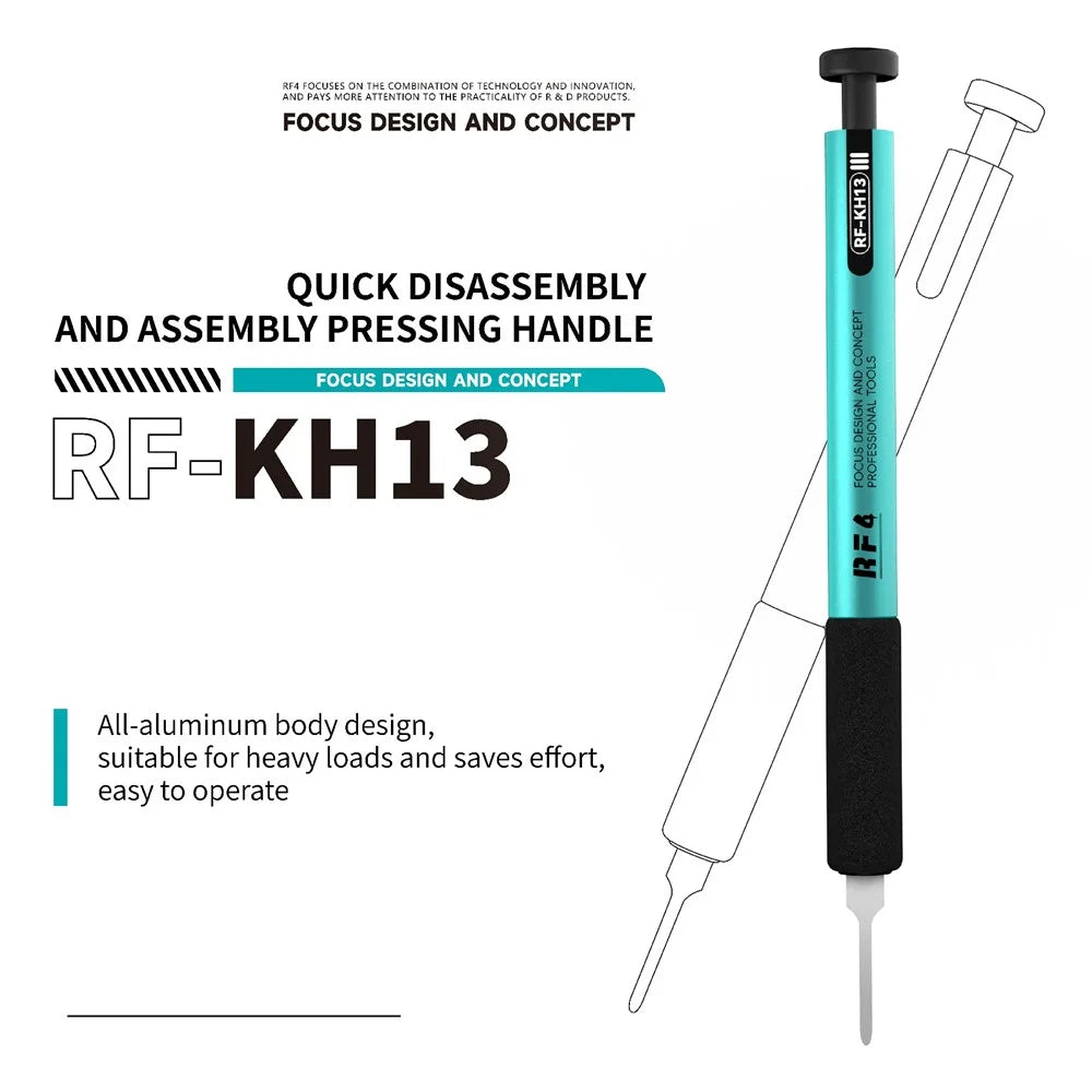 RF4 RF-KH13A Quick Release Scraper Handle with Press Button Mechanism All Aluminum Body Design - 3