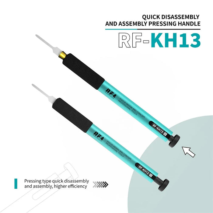 RF4 RF-KH13A Quick Release Scraper Handle with Press Button Mechanism All Aluminum Body Design - 4