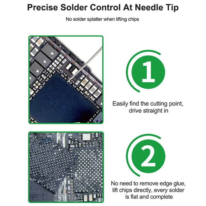 RELIFE TX3 Precision Chip Curling Prying Needle Kit for Electronic Repair - 4