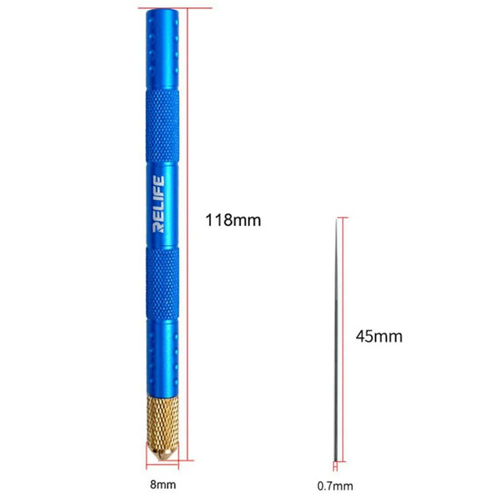 RELIFE TX3 Precision Chip Curling Prying Needle Kit for Electronic Repair - 7