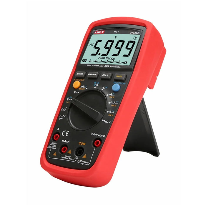 UNI-T UT139E True RMS Digital Multimeter 6000 Counts DMM LPF LOZ NCV Tester - 2