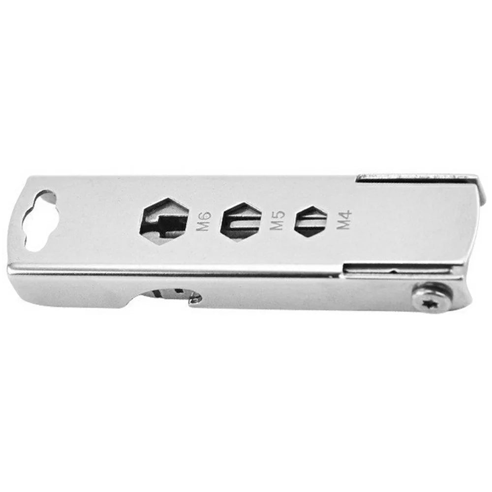 7 in 1 Stainless Steel Multi-Function Tool SIM Card Ejector Screwdriver Bottle Opener Nail File Set - 1