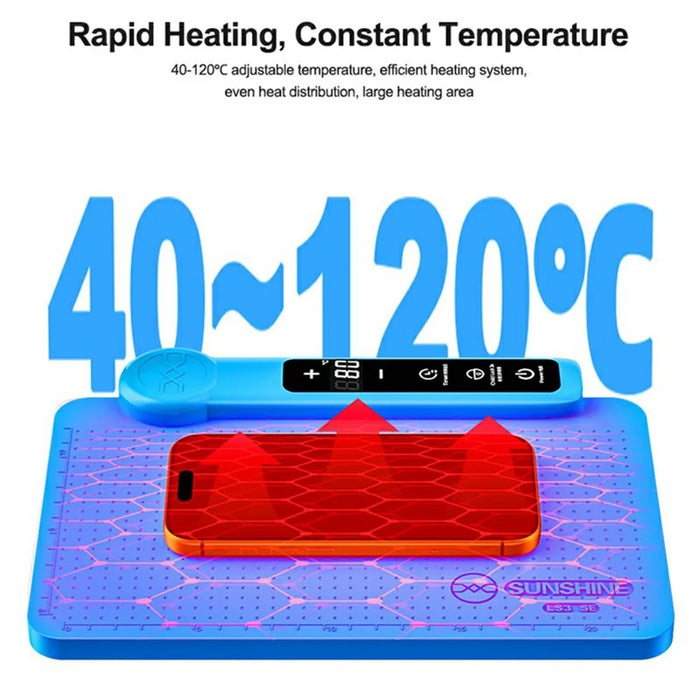 SUNSHINE LS3 SE 11 Inch LCD Screen Separator Heating Pad for Phone Tablet LCD Separation - EU Plug - 7