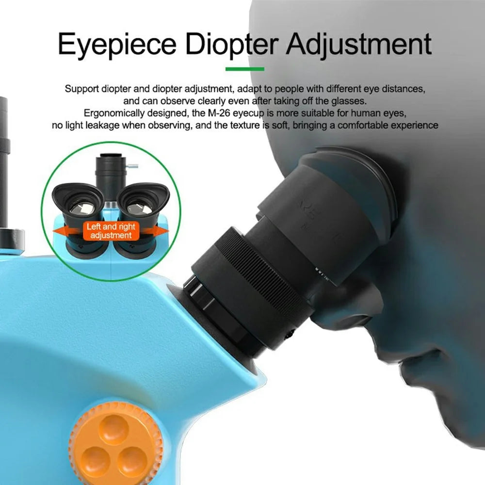 RELIFE RL-M5T-B11 Trinocular HD Microscope 7-50X Zoom Microscope for Phone Repair - 7