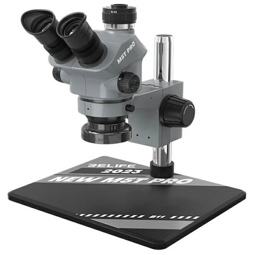 RELIFE RL-M5T Pro-B11 Trinocular HD Microscope 7-50X Zoom for PCB Inspection Repair - 1