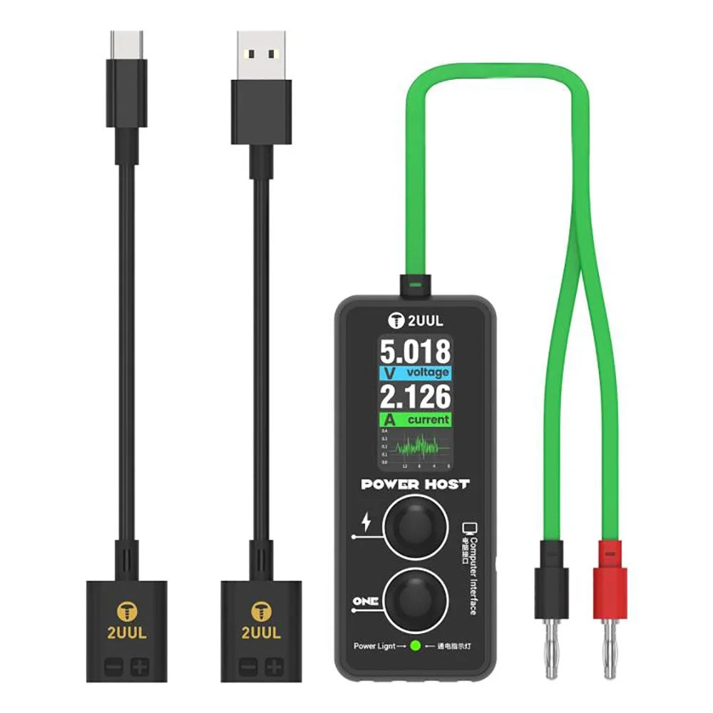 2UUL PW15 Digital Display Power Host Ampere Voltage Meter for Electronic Device Repair - 1