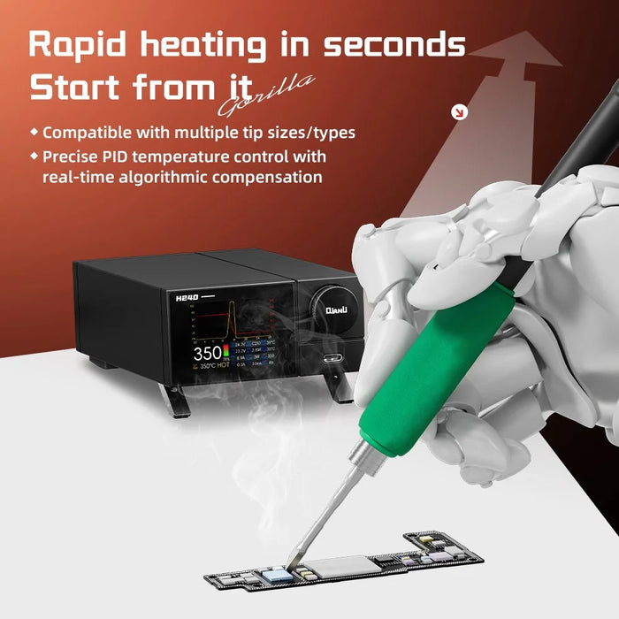 QIANLI H240 Smart Soldering Station for Electronic Repair Rapid Heating Soldering Iron with Precise PID Temperature Control - EU Plug - 3