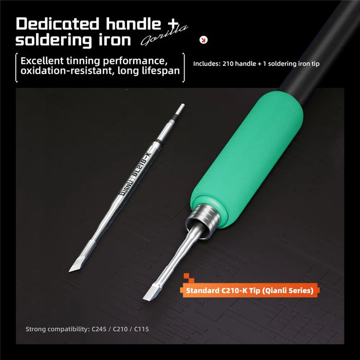 QIANLI H240 Smart Soldering Station for Electronic Repair Rapid Heating Soldering Iron with Precise PID Temperature Control - EU Plug - 6