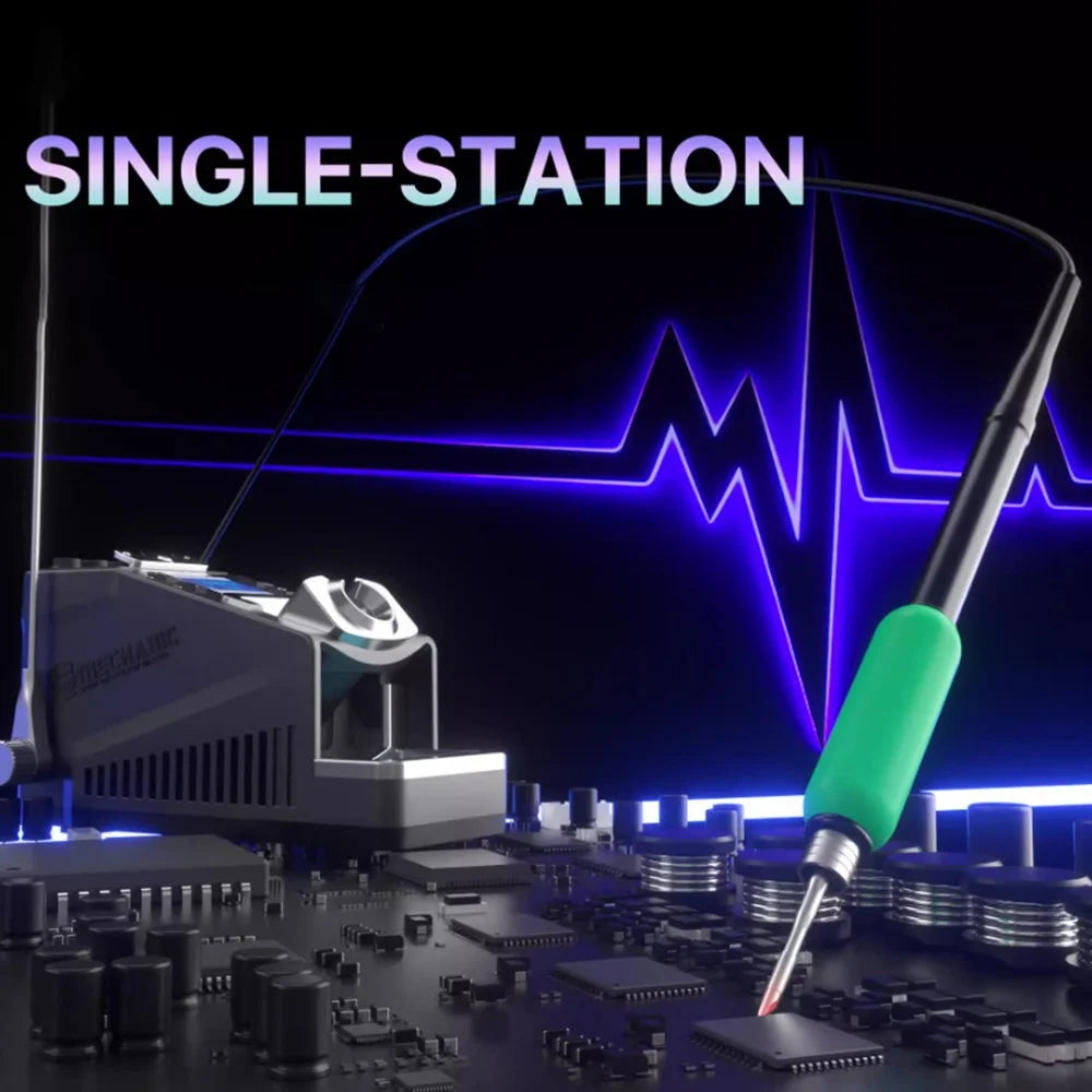 MECHANIC X60Pro Single Station Precision Soldering 2S Rapid Heating LED Display Soldering Station - EU Plug - 2