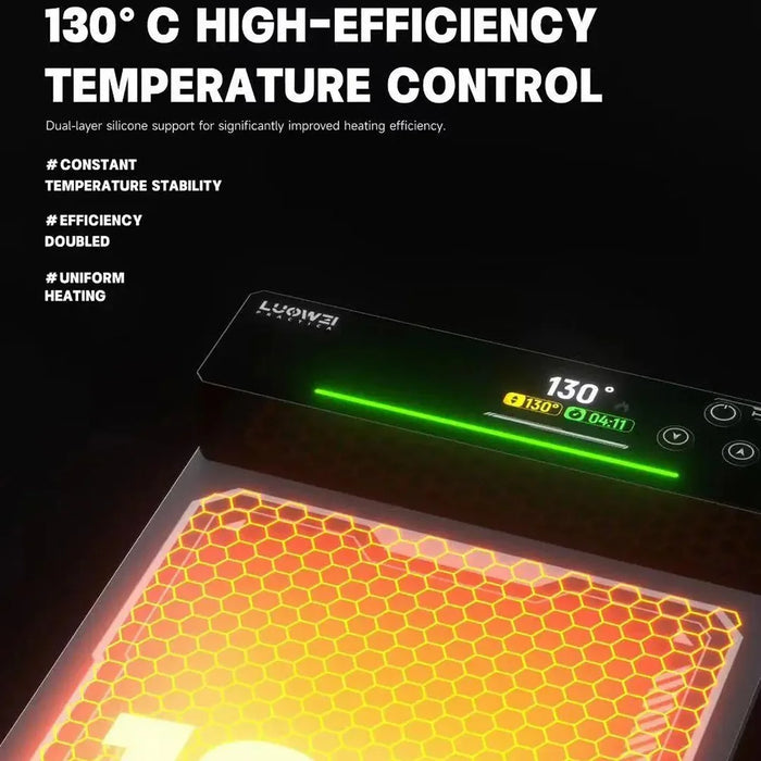 LUOWEI HP3 12 Inch Screen Heating Pad Fast Heating Temperature Control Mat for Phone Tablet Repair - EU Plug - 4