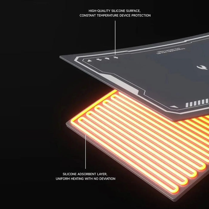 LUOWEI HP3 12 Inch Screen Heating Pad Fast Heating Temperature Control Mat for Phone Tablet Repair - EU Plug - 5