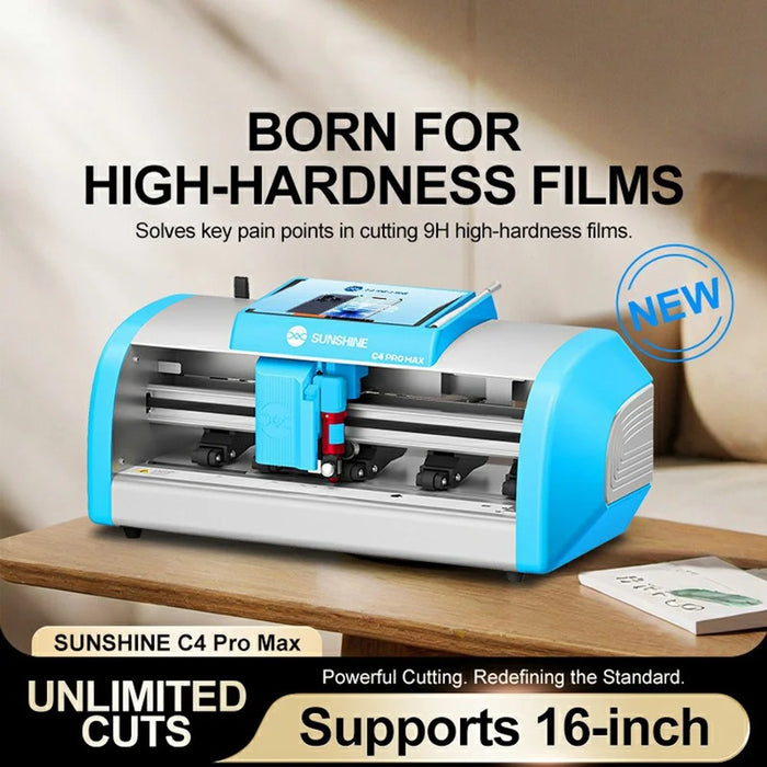 SUNSHINE C4 Pro Max Intelligent Film Cutting Machine Blade Pressure Control QR Code Recognition 7 Inch Touch Screen - EU Plug - 3