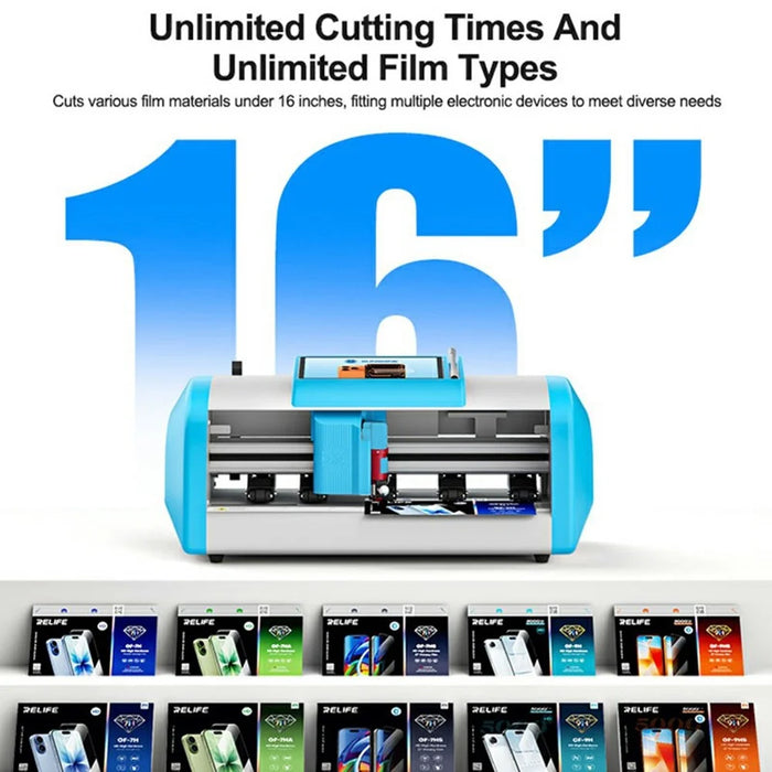 SUNSHINE C4 Pro Max Intelligent Film Cutting Machine Blade Pressure Control QR Code Recognition 7 Inch Touch Screen - EU Plug - 7