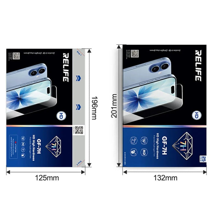 RELIFE GF-7H 25Pcs 7H Hardness Full Screen Protector HD Clear PET Hydrogel Film (Work with SUNSHINE C4 Pro / C4 Pro Max) - Transparent - 7