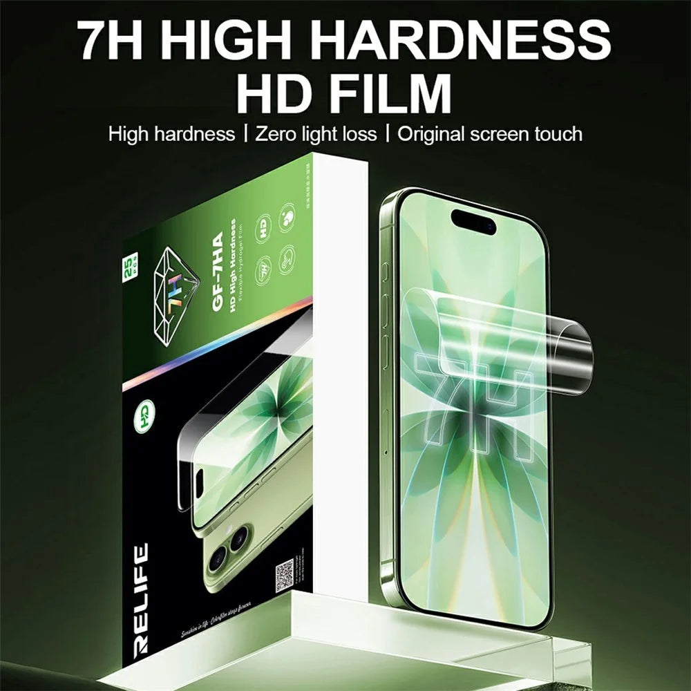 RELIFE GF-7HA 25Pcs 7H Hardness Screen Protector HD Clear Full Cover PET Hydrogel Film (Work with SUNSHINE C4 Pro / C4 Pro Max) - Transparent - 2