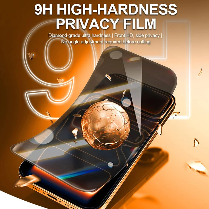 RELIFE GF-9HS 25Pcs 9H Hardness Anti-Spy Screen Protector Full Cover PET Hydrogel Film (Work with SUNSHINE C4 Pro  /  C4 Pro Max) - Black - 6