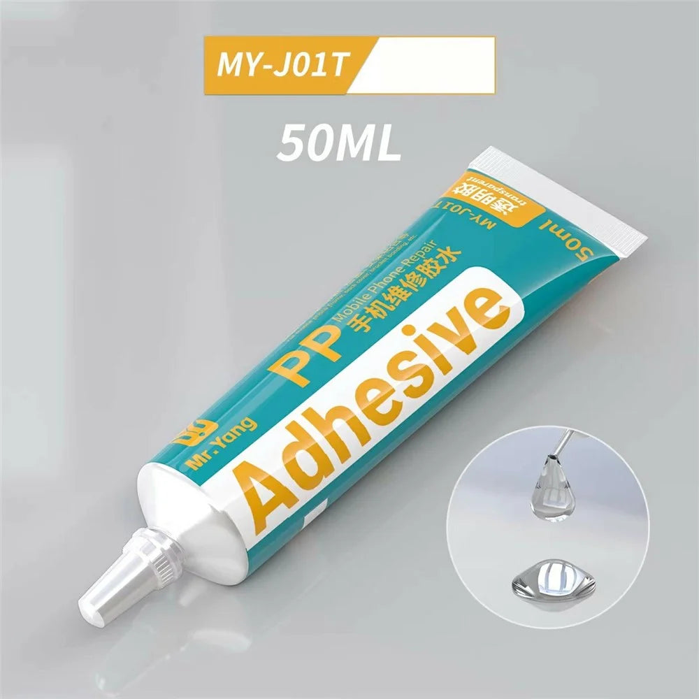 MY 50ML Phone Repair Curing Adhesive Fast Bonding Strong Adhesion For Mobile Frame  /  Stand  /  Back Cover - MY-J01T Transparent - 2