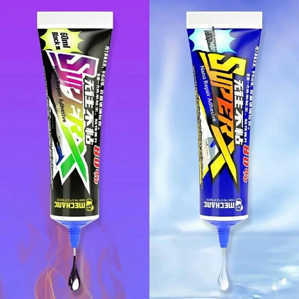 MECHANIC Super X Nano Repair Adhesive 60ML for Phone Frame Screen Bracket Back Glass Bonding - Transparent - 3