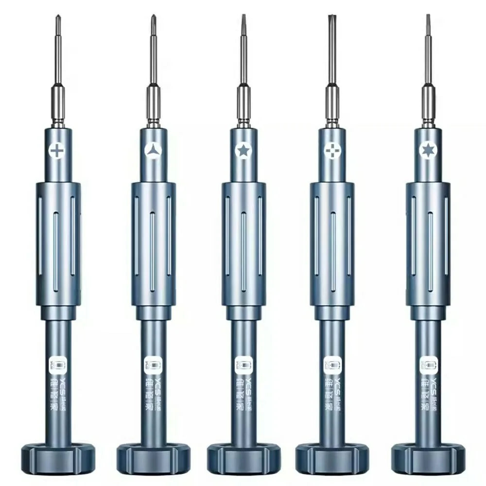 YCS 2D Y101 Precision Screwdriver Set Magnetic Bits Electronics Repair Tool For Phone Laptop Tablet - Cross 1.2 - 5