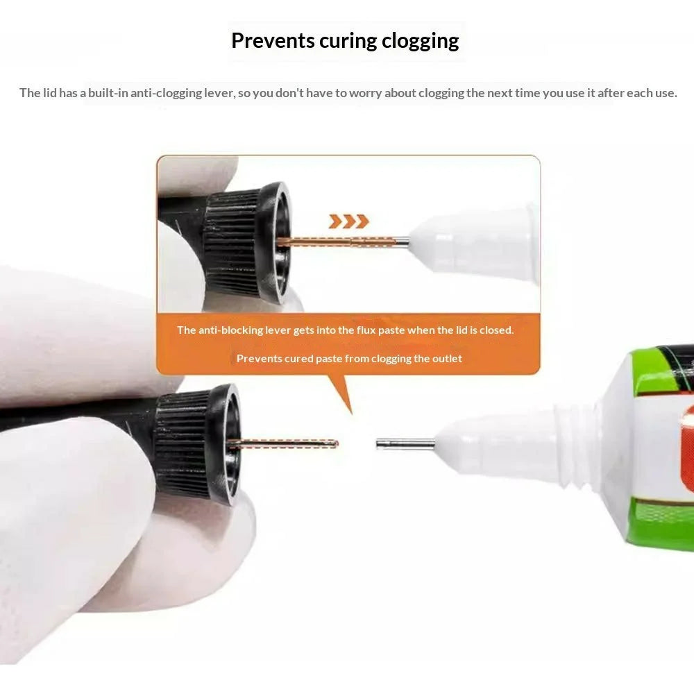 YCS 15ML Lead Free Halogen Free No Clean Flux Paste For Phone Chip  /  Precision Circuit Soldering Repair - 4