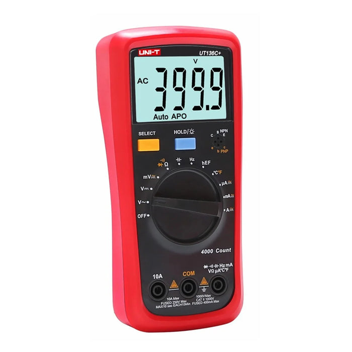UNI-T UT136C+ Auto Range Digital Multimeter AC/DC Resistance Frequency Meter Tester - 5