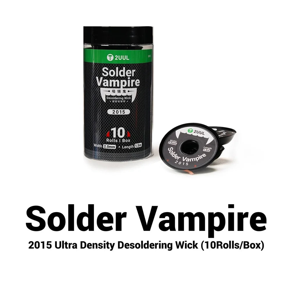 2UUL DW15 10Pcs 1.5m Solder Vampire Desoldering Wick for PCB Motherboard Soldering Repair - 2