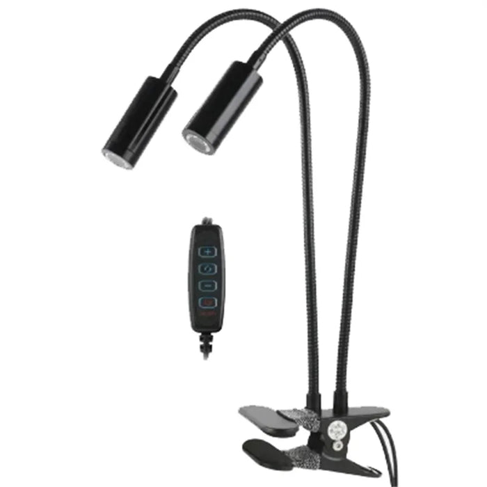Clamp Type Gooseneck Adjustable Lamp LED Light Source for Industrial Inspection - Black - 2