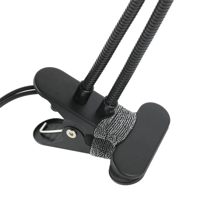 Clamp Type Gooseneck Adjustable Lamp LED Light Source for Industrial Inspection - Black - 3