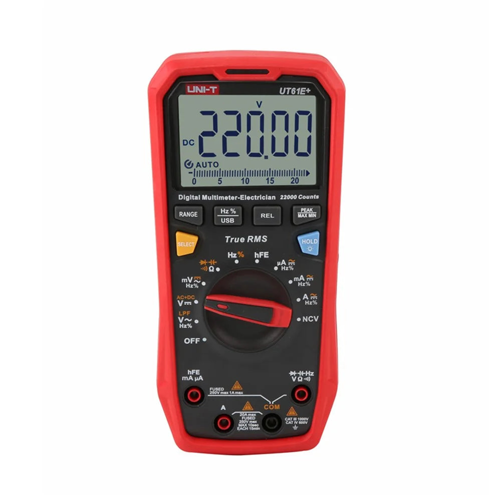 UNI-T UT61E+ 1000V True RMS Digital Multimeter Digital Auto Ranging Multimeters Data Hold - 2