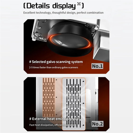 QIANLI SU8 Pro Cold Light Source UV Laser Machine Desktop Engraving Marking Equipment - EU Plug - 2