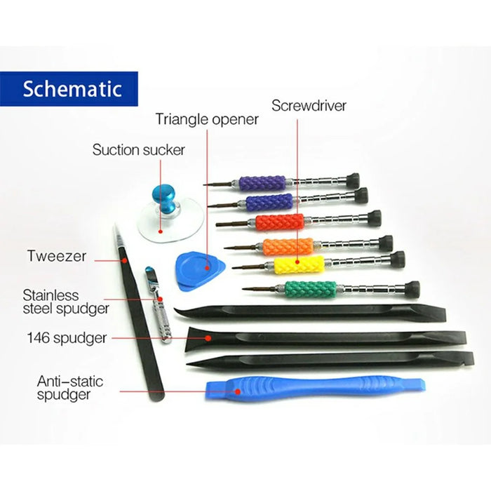 SUNSHINE SS-5115 Multi-Purpose Phone Repair Tool Kit Screwdriver Prying Tool Disassembly Set - 3