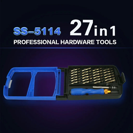 SUNSHINE SS-5114 27 in 1 Magnetic Screwdriver Set Hardware Repair Tool Kit for Phone Laptop Electronics Repair - 2
