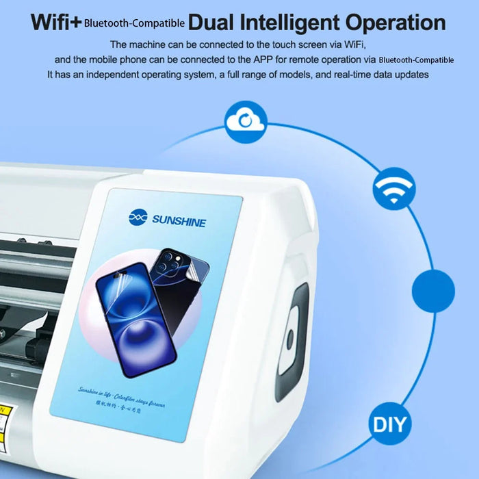 SUNSHINE Y25 Ultra Smart Film Cutting Machine WiFi  /  Bluetooth-compatible 12.9 Inch Automatic Screen Protector Cutter - EU Plug - 7