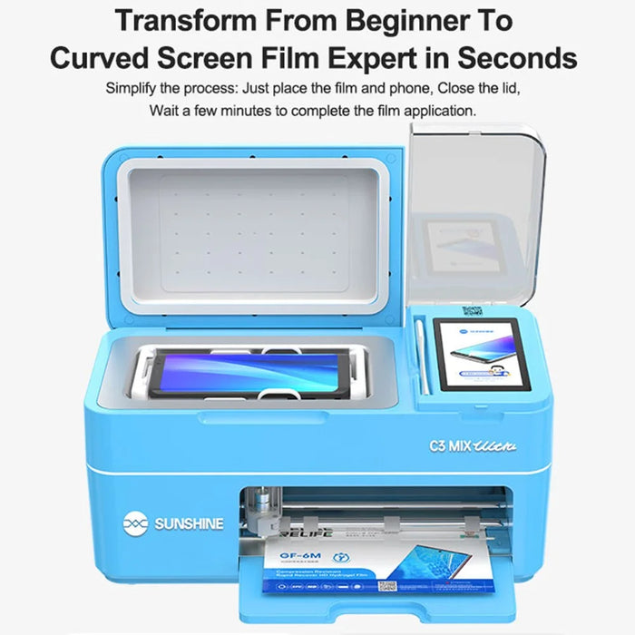 SUNSHINE C3 Mix Ultra Intelligent Cutting and Laminating 2 in 1 Machine Auto-positioning for Film Lamination - EU Plug - 6