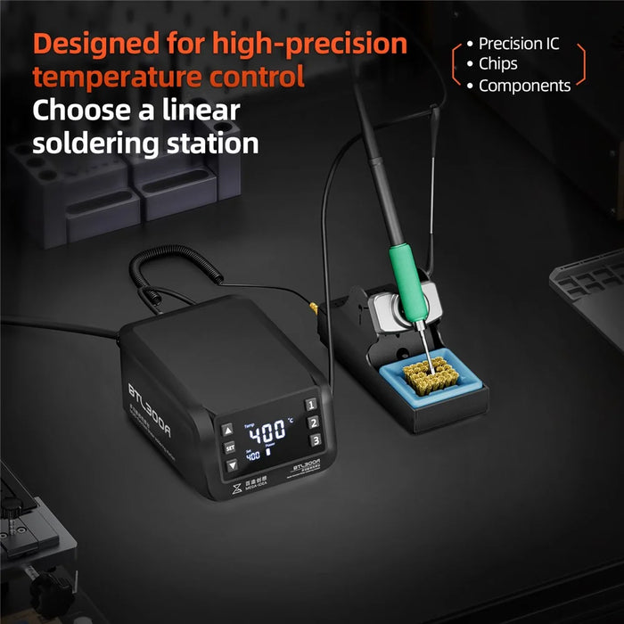 MEGA-IDEA BTL300A Multi-function Linear Soldering Station Digital Display Soldering Station - EU Plug - 3