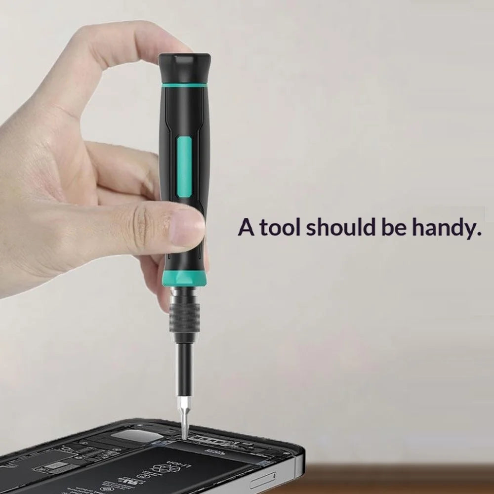 JIAFA MT-T152 152 in 1 Precision Screwdriver Set CRV Steel Magnetic Handle Repair Kit for Electronics - Black  /  Green - 2
