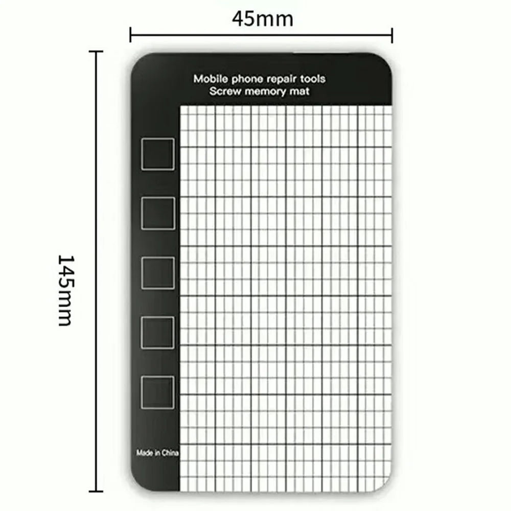 JIAFA 145 x 45mm Magnetic Screw Organizer Mat Memory Pad for Mobile Phone Repair Tools - 5