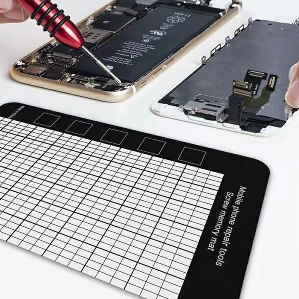 JIAFA 179 x 65mm Magnetic Screw Organizer Mat Memory Pad for Mobile Phone Repair Tools - 6