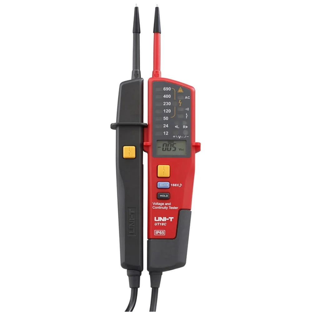 UNI-T UT18C Auto Range Voltage Meter Continuity RCD Tester LCD/LED Detector - 2