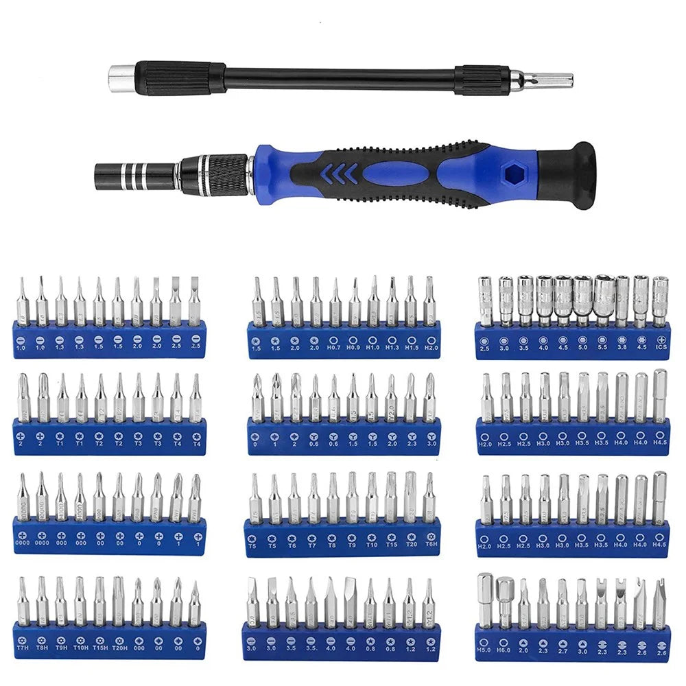 JIAFA 142 in 1 Electric Screwdriver Set Precision Repair Tools Kit with Bits for Phone Computer - 3