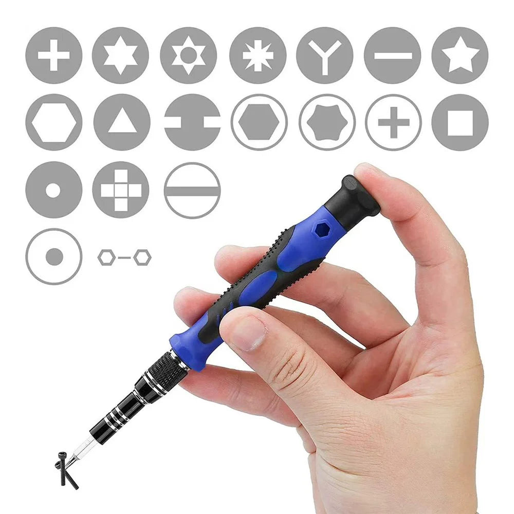 JIAFA 142 in 1 Electric Screwdriver Set Precision Repair Tools Kit with Bits for Phone Computer - 4