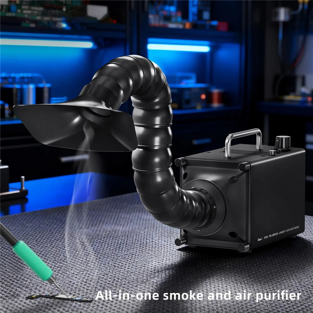 QIANLI AF100 Dust Mist Purifier 80W Fume Extractor 3-Layer Filter for Electronics Soldering - EU Plug - 3