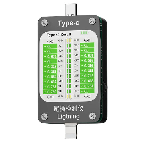 VBEST VB-U4 Tail Plug Tester IP Type-C Interface Detector for iPhone Android Phone - 1