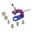 IFIXES IX73 Rear Camera Frame Remover Tool Set Phone Repair Kit with Interchangeable Adapters - 5