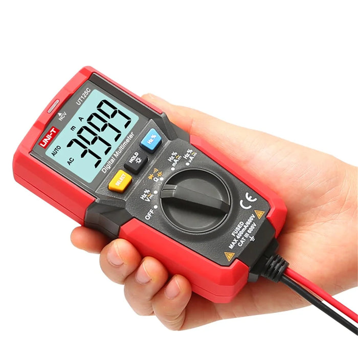 UNI-T UT125C Mini LCD Digital Multimeter DC/AC Voltage Current Meter NCV Capacitance Resistance Diode Tester Voltmeter Ammeter - 5
