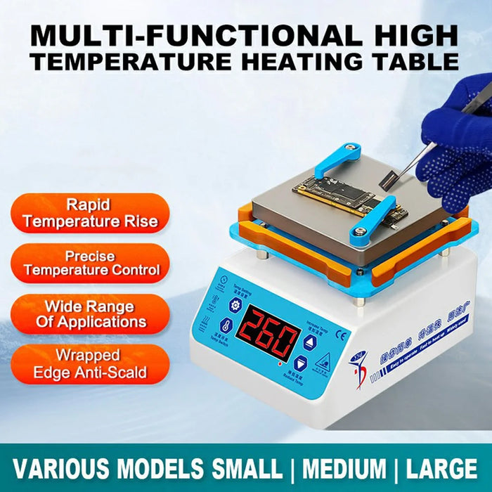 YYD YD616 520W Intelligent Heating Platform PCB Preheating Station for Electronics Repair, EU Plug  /  220V - 2