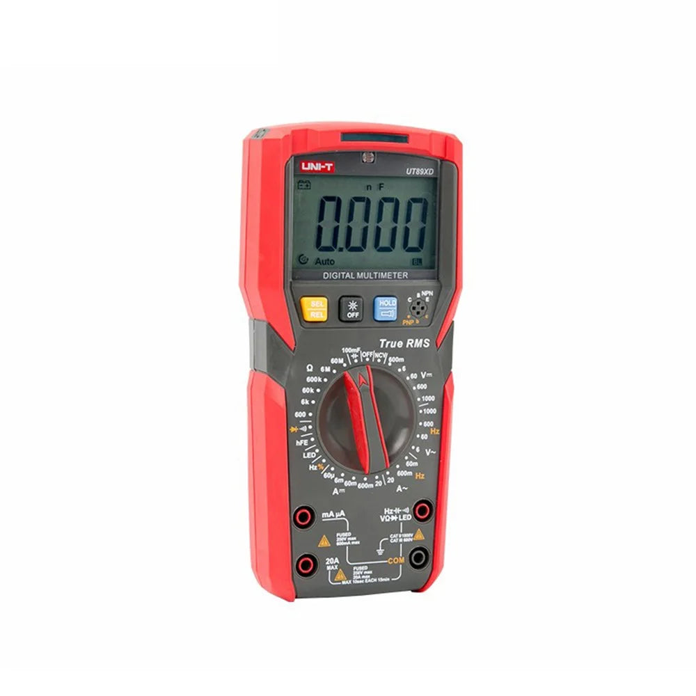 UNI-T UT89XD Digital Multimeter Handheld 6000 Counts LCD Display True RMS Measure Capacitance LED Test Frequency Diode Tester - 4