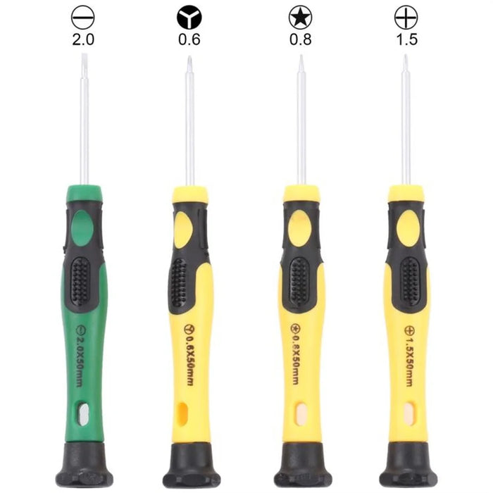 JF-8182 For iPhone 14 Plus 21 in 1 Precision Screwdriver Set Replacement Parts Battery Adhesive Tape Sticker + Middle Plate Frame Repair Tool Kit - 3